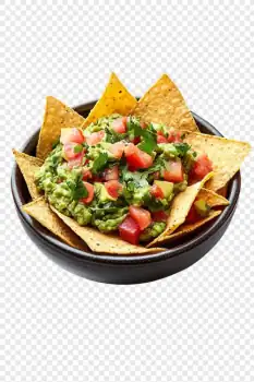 Nachos con guacamole